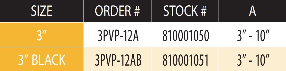 DuraVent PelletVent Pro Black Pipe Extension, 3-In x 12-In
