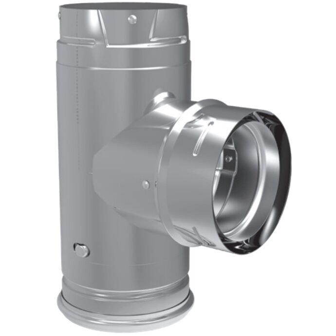 DuraVent PelletVent Pro Single Tee With Clean-Out Tee Cap, 3-In