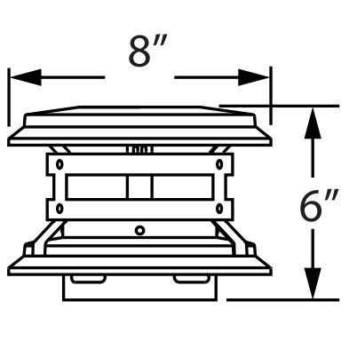 DuraVent PelletVent Pro Vertical Cap, 3-In