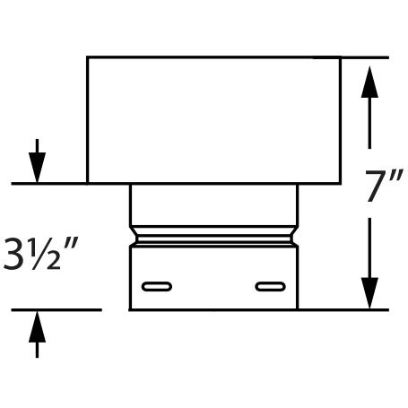 DuraVent PelletVent Pro Chimney Adapter, 3-In x 6-In