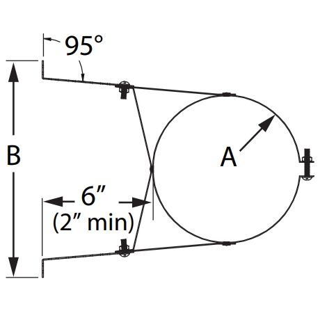 DuraVent DuraTech Galvalume Steel Wall Strap, 6-In