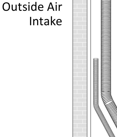 American Hearth Products Outside Air Aluminum Flex, 2-In x 25-Ft (Sold By The Foot)