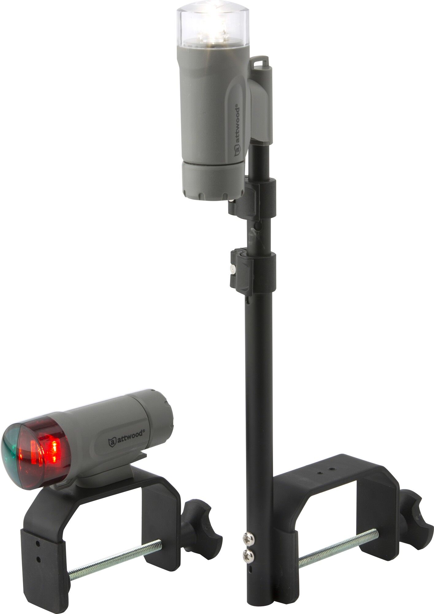 Attwood Marine LED Clamp-On Marine Grey Portable Navigation Light Kit