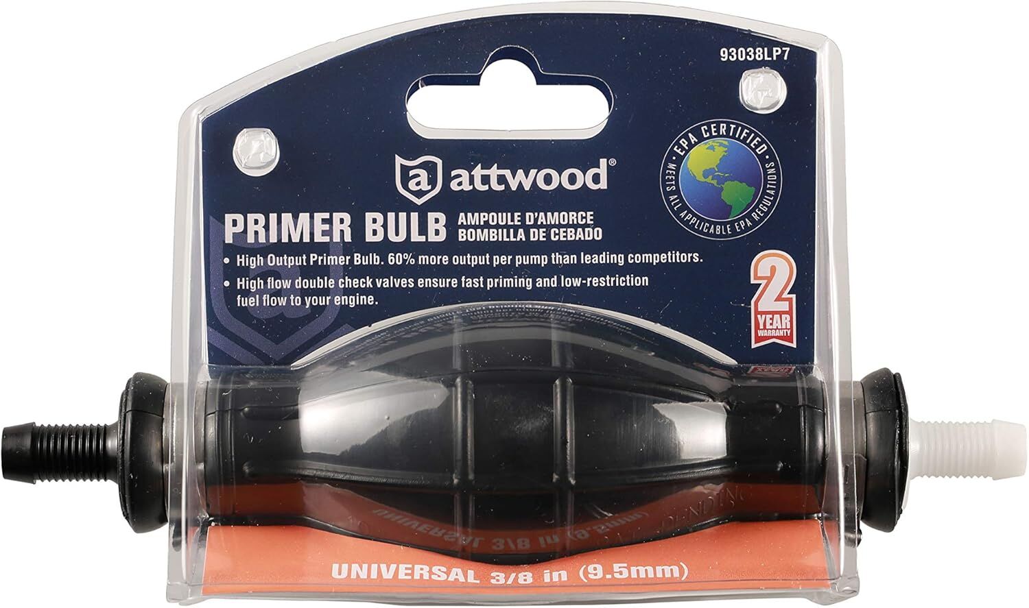 Attwood High-Output Primer Bulb, 3/8-In