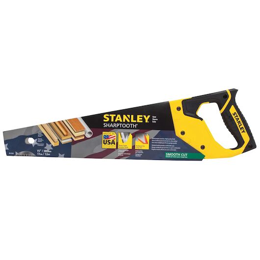 Stanley Finish Cut Sharptooth Saw, 15-In