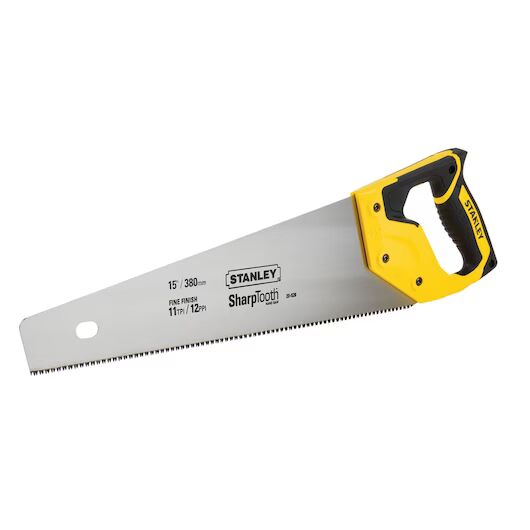 Stanley Finish Cut Sharptooth Saw, 15-In