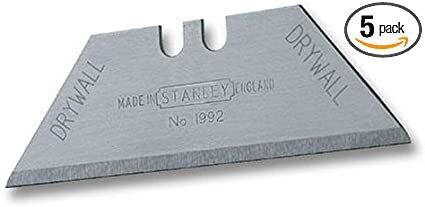 Stanley 1992 ABS Drywall Blade Card, 3-Pk