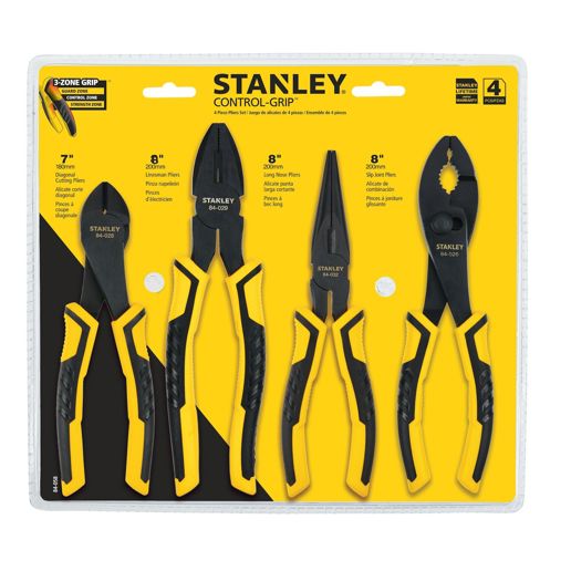 4 Pc. Bi-Material Pliers Set