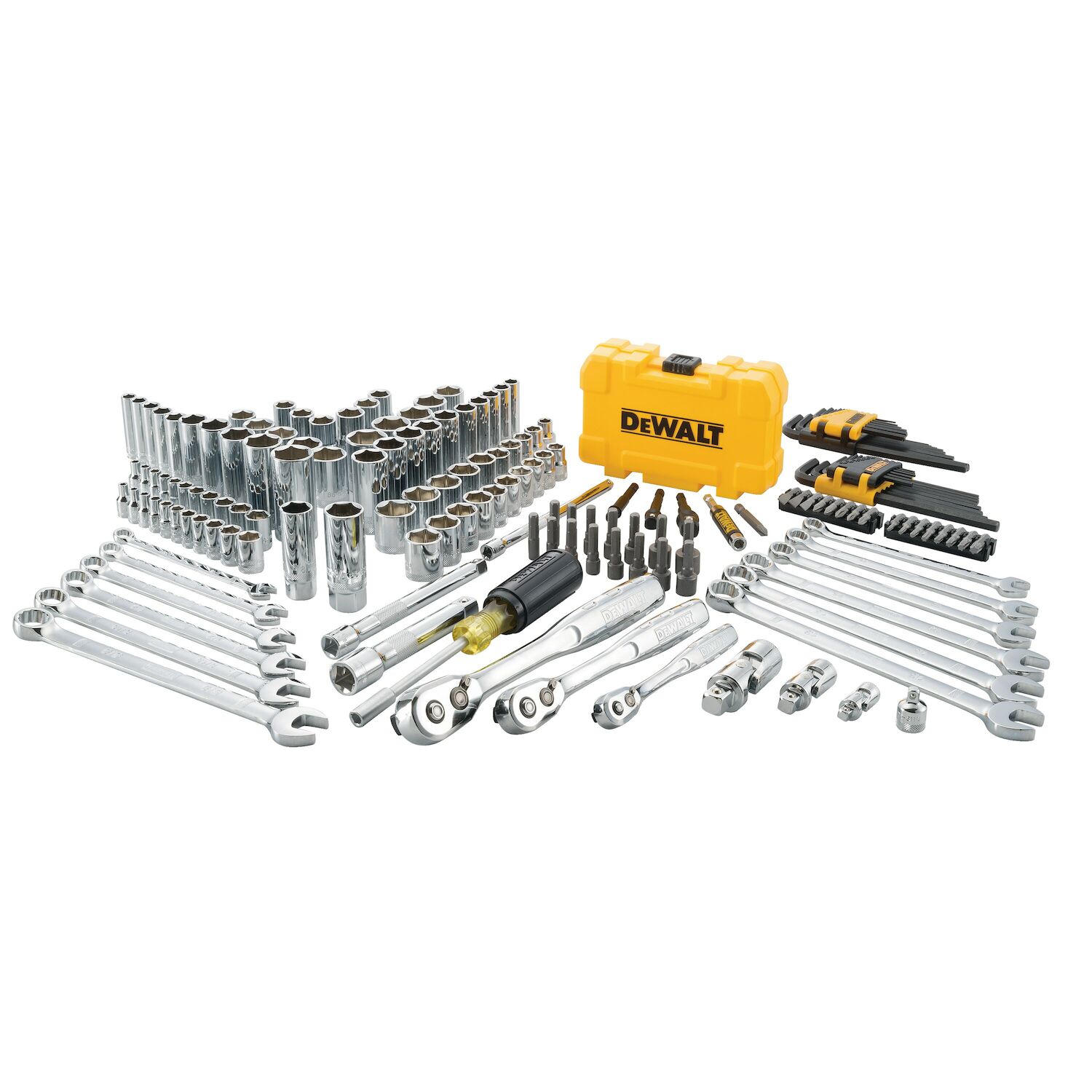 Dewalt Mechanics Tools Kit And Socket Set, 168-Piece