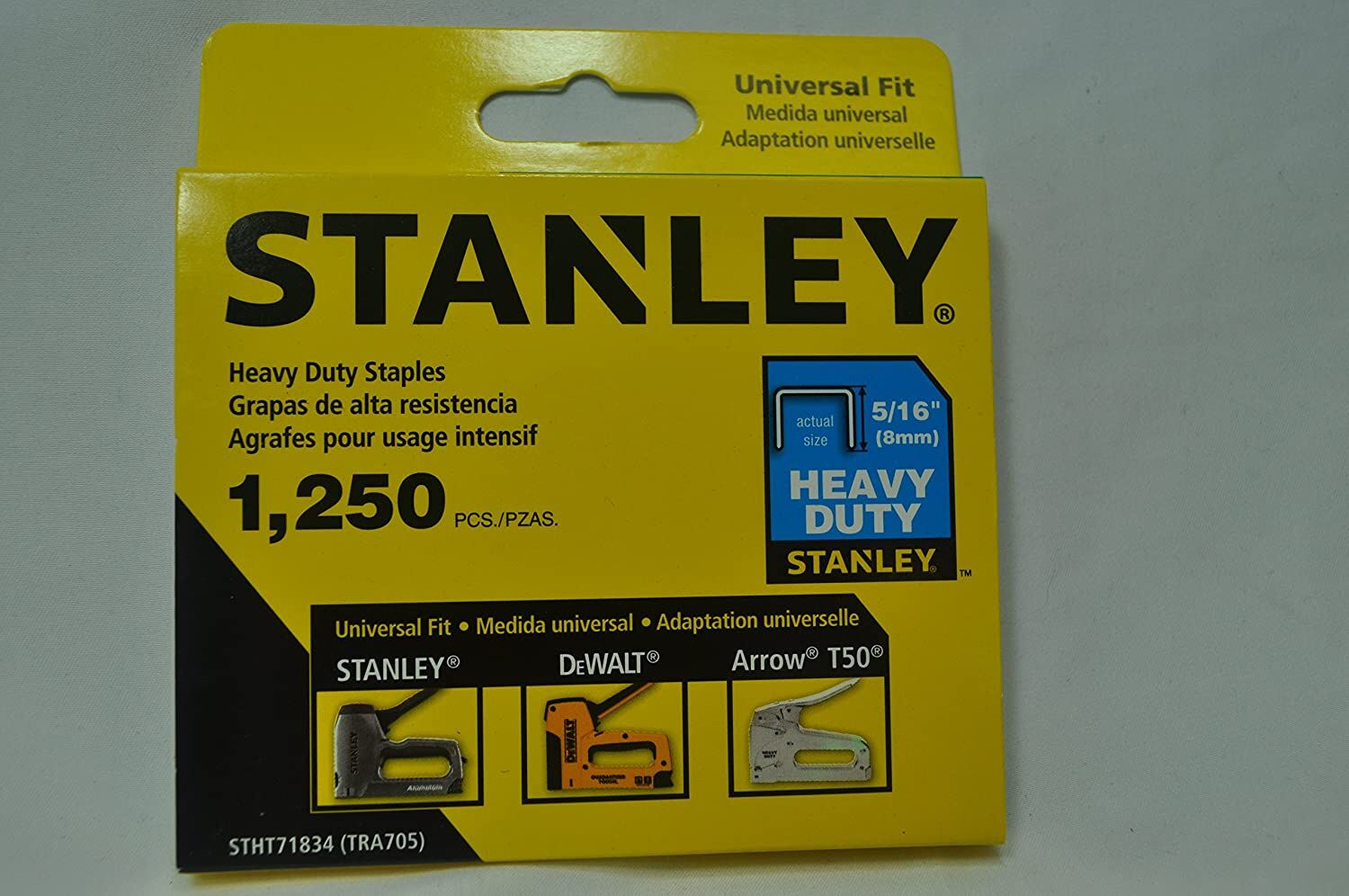 1250 Pc 5/16 In Heavy Duty Narrow Crown Staples