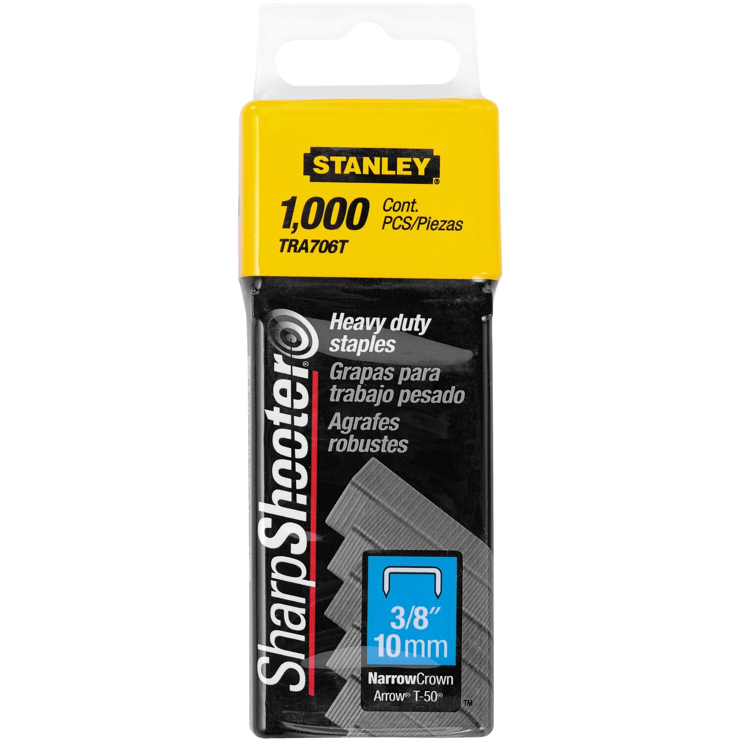 Stanley Sharpshooter Staples 3/8 Inch Leg Length, 1000/Box, Pack Of 2