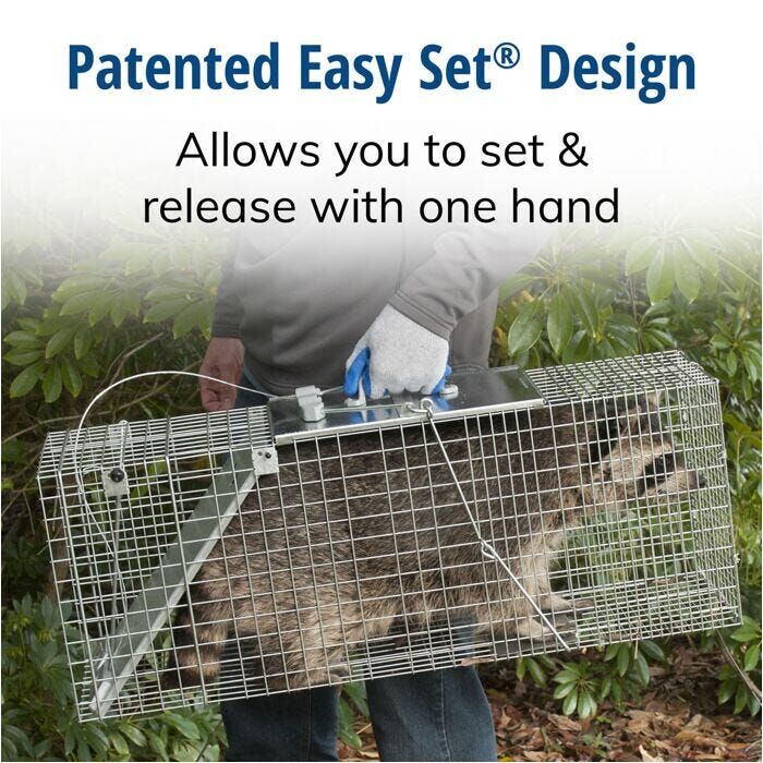Havahart Easy Set Large 1-Door Animal Trap, 32-In X 10-In X 12-In