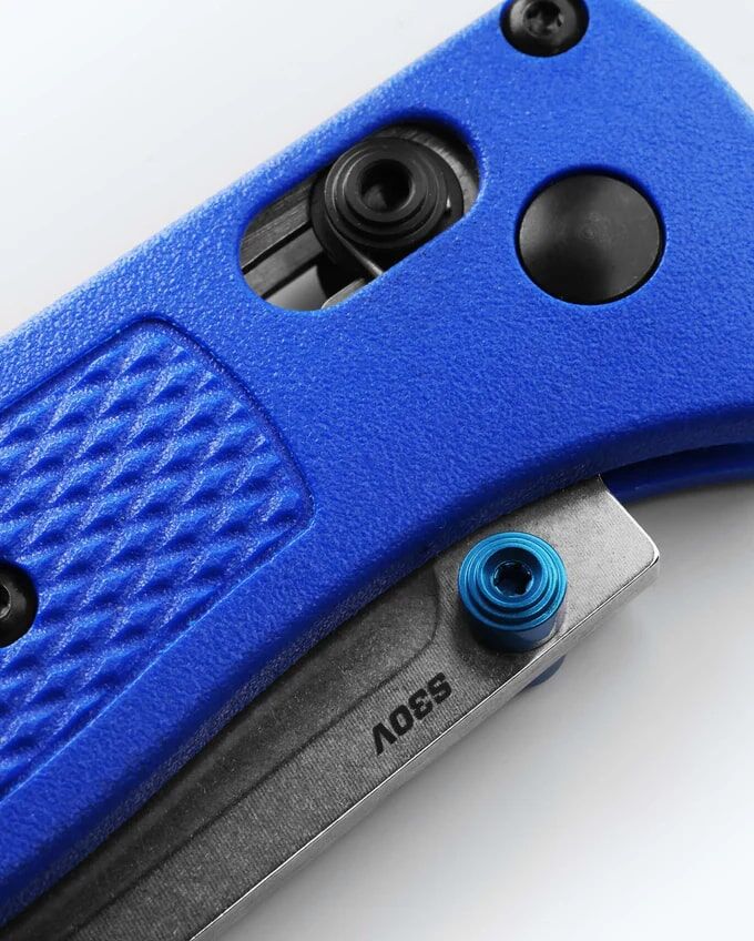 Benchmade Bugout Blue Grivory Knife