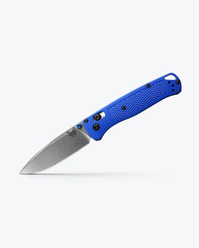 Benchmade Bugout Blue Grivory Knife