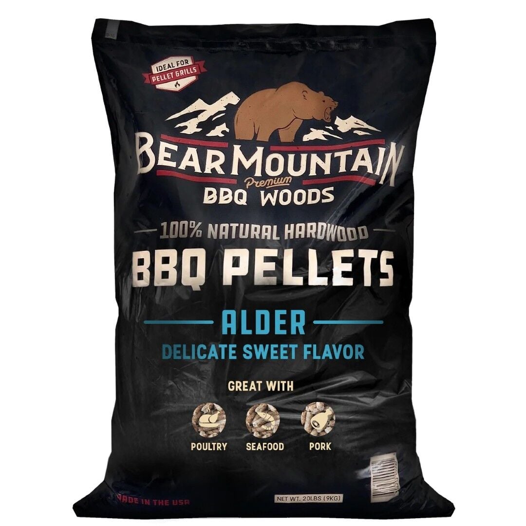 Bear Mountain Alder BBQ Wood Pellets, 20 lb.