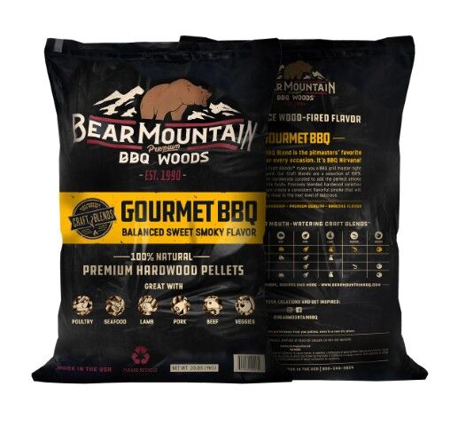Bear Mountain Gourmet BBQ Craft Blends Wood Pellets, 20-Lb