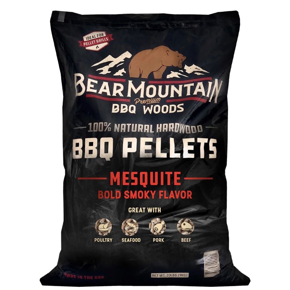 Bear Mountain Mesquite BBQ Wood Pellets, 20-Lb