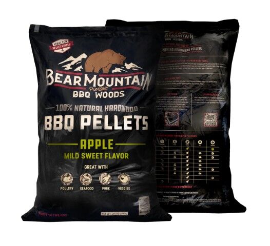 Bear Mountain Apple BBQ Wood Pellets, 20-Lb