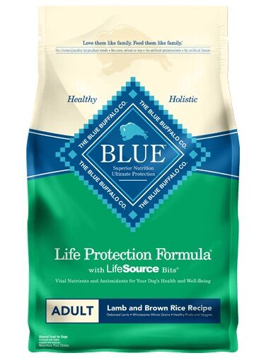 Blue Buffalo Life Protection Formula Lamb & Brown Rice Adult Dry Dog Food, 30-Lb Bag 