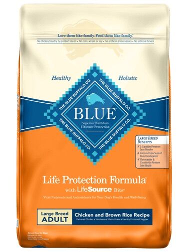 Blue Buffalo Life Protection Formula Large Breed Chicken & Brown Rice Adult Dry Dog Food, 30-Lb Bag 