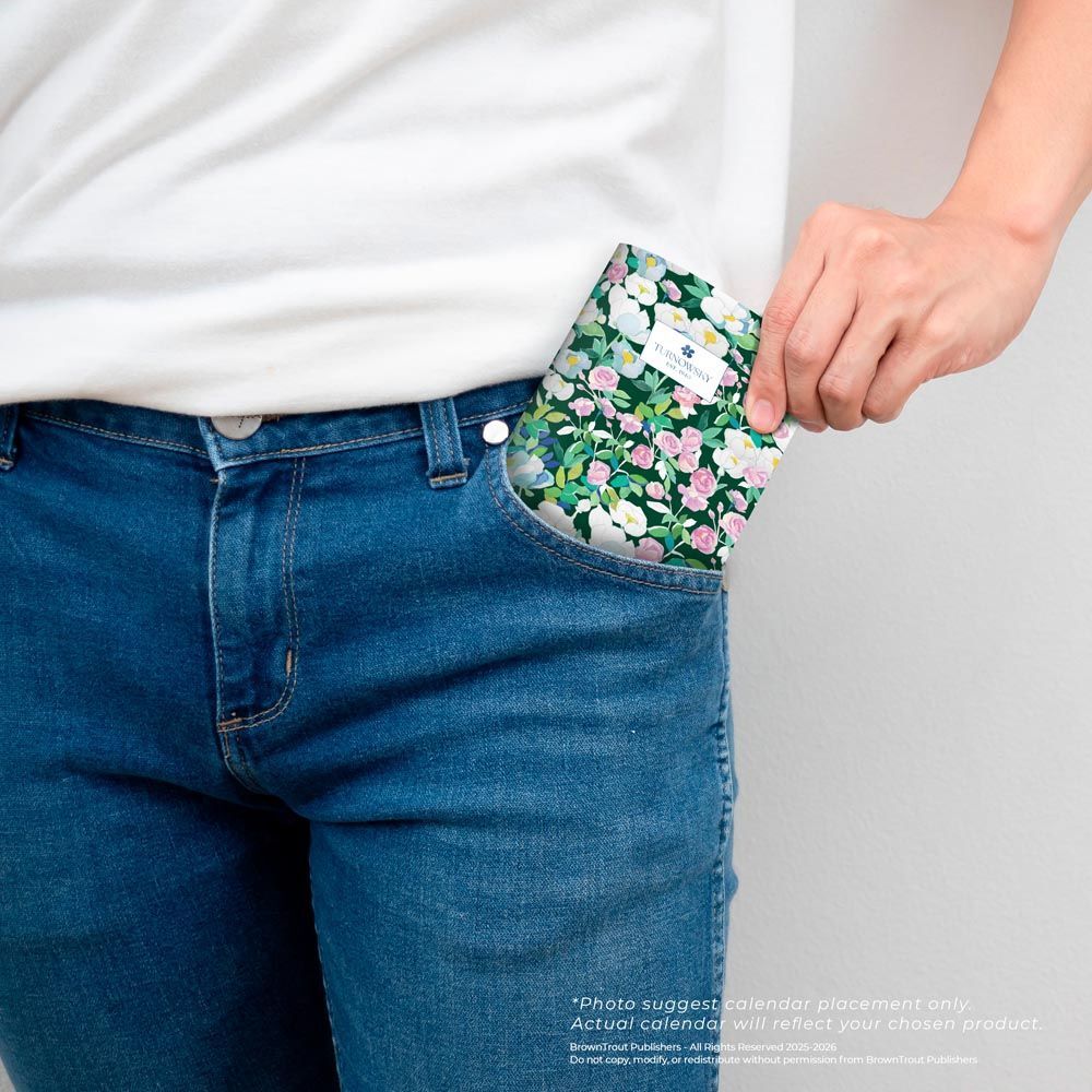 Brown Trout Publisher 2026-2027 House of Turnowsky Monthly Pocket Planner Calendar, 3.5-In x 6.5-In