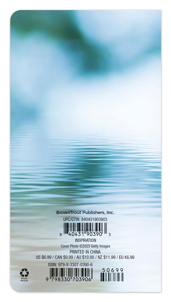 Brown Trout Publisher 2026-2027 Inspiration Monthly Pocket Planner Calendar, 3.5-In x 6.5-In