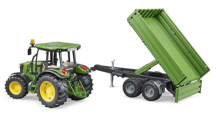 Bruder John Deere 5115 with Tipping Trailer Toy