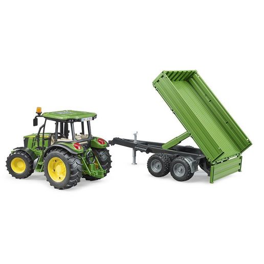 Bruder John Deere 5115 with Tipping Trailer Toy