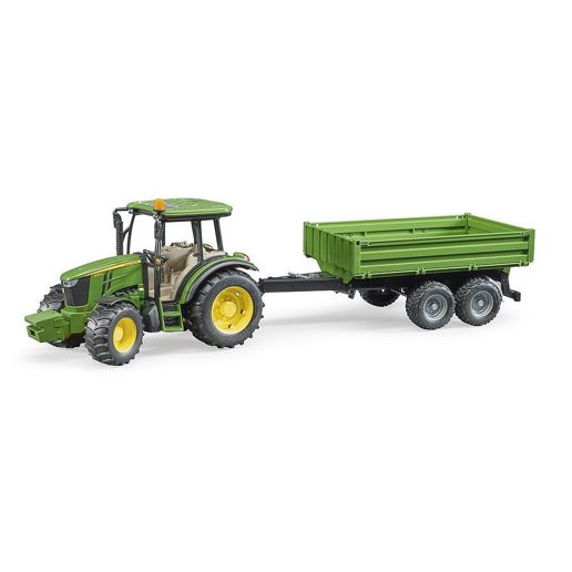Bruder John Deere 5115 with Tipping Trailer Toy