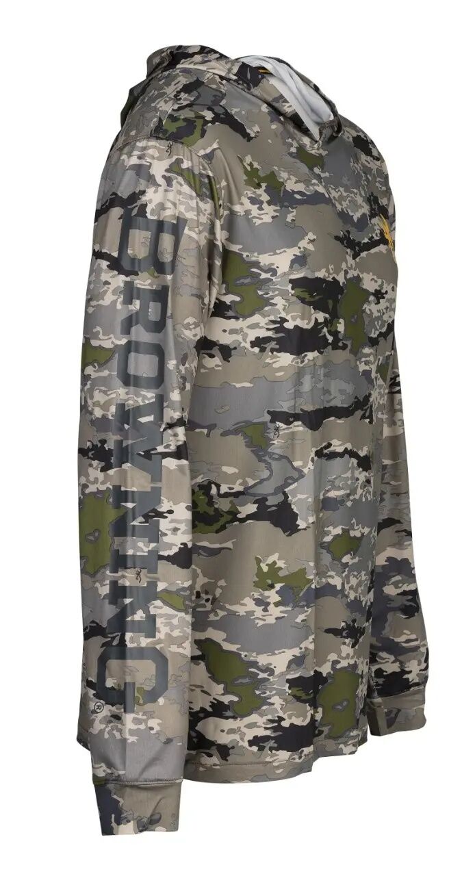 Browning Men's Hooded Long Sleeve Tech Shirt