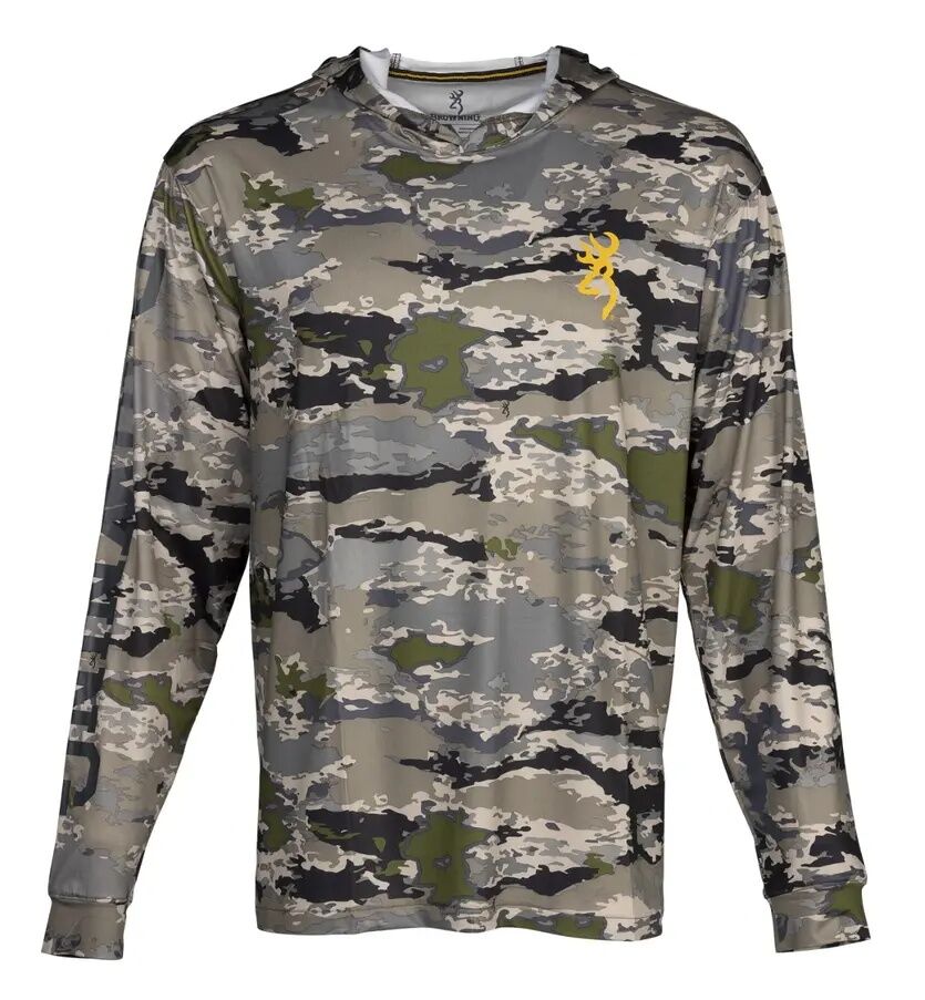 Browning Men's Hooded Long Sleeve Tech Shirt