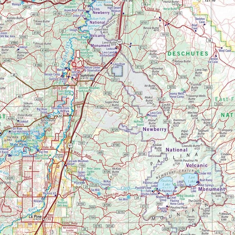 Big Sky Maps Oregon Road & Recreation Atlas