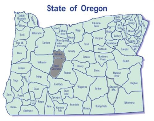 Big Sky Maps Upper Deschutes/Metolius GMU Map