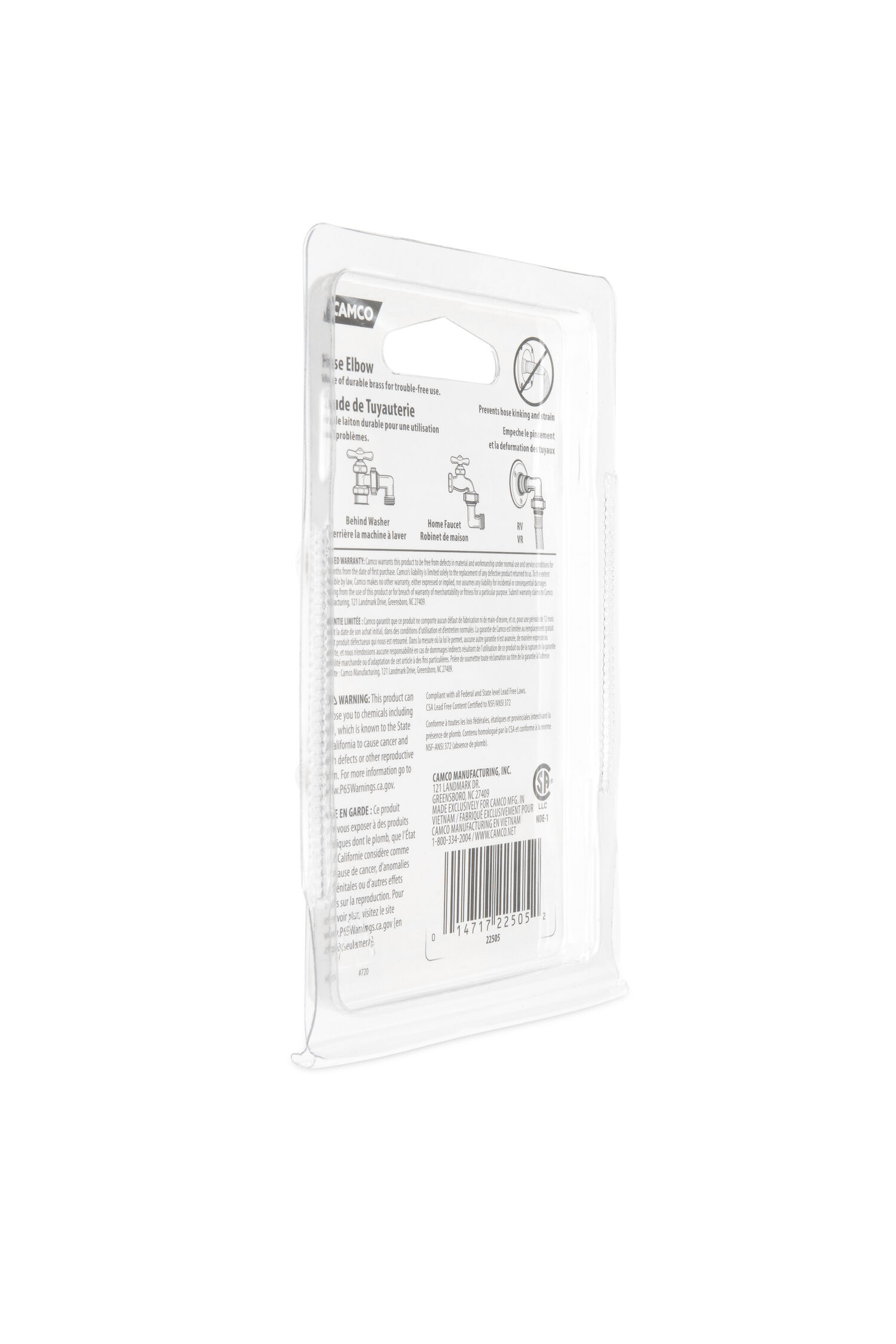 90 Degree Hose E-Lbow with Gripper 