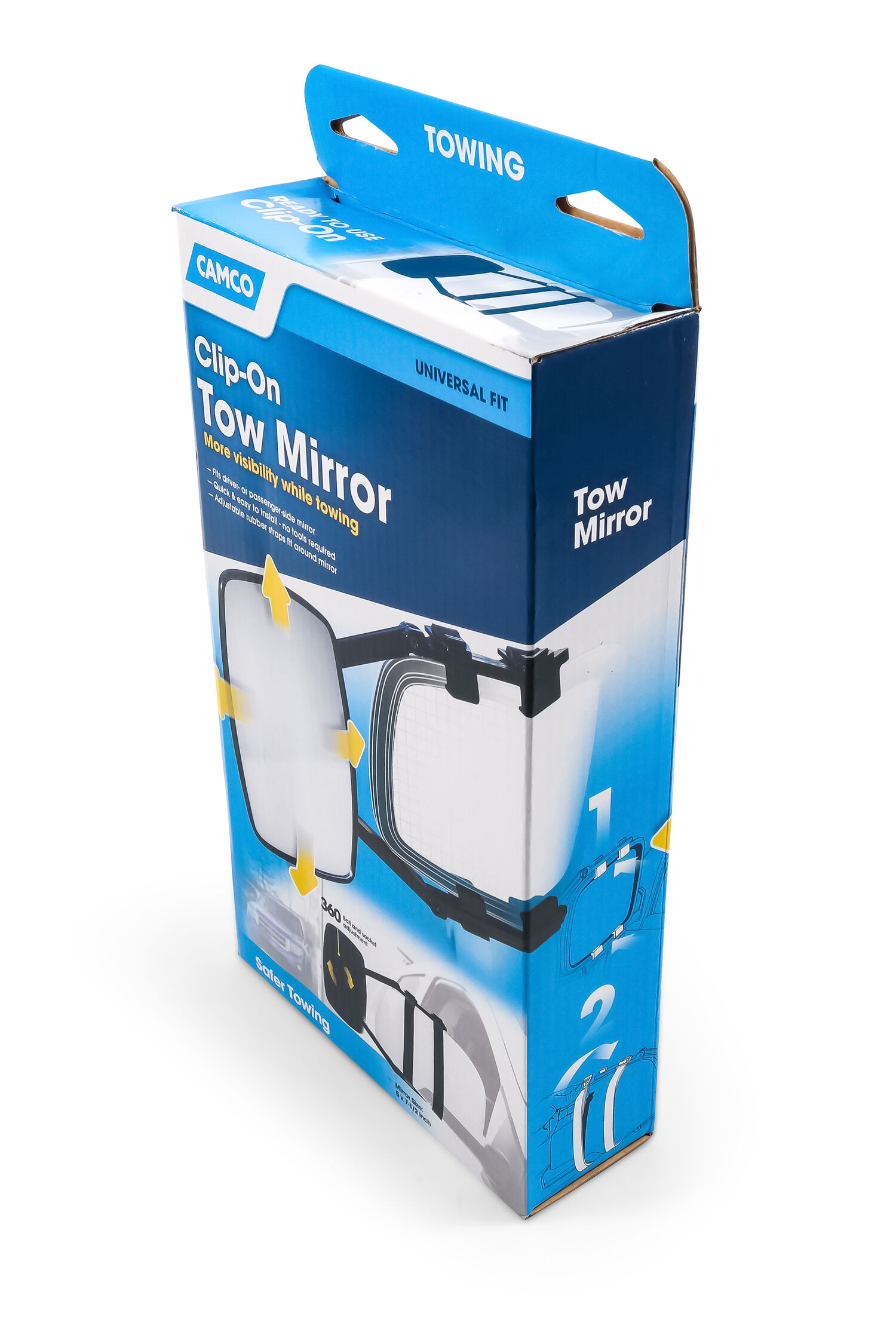 Clamp-On Single Towing Mirror