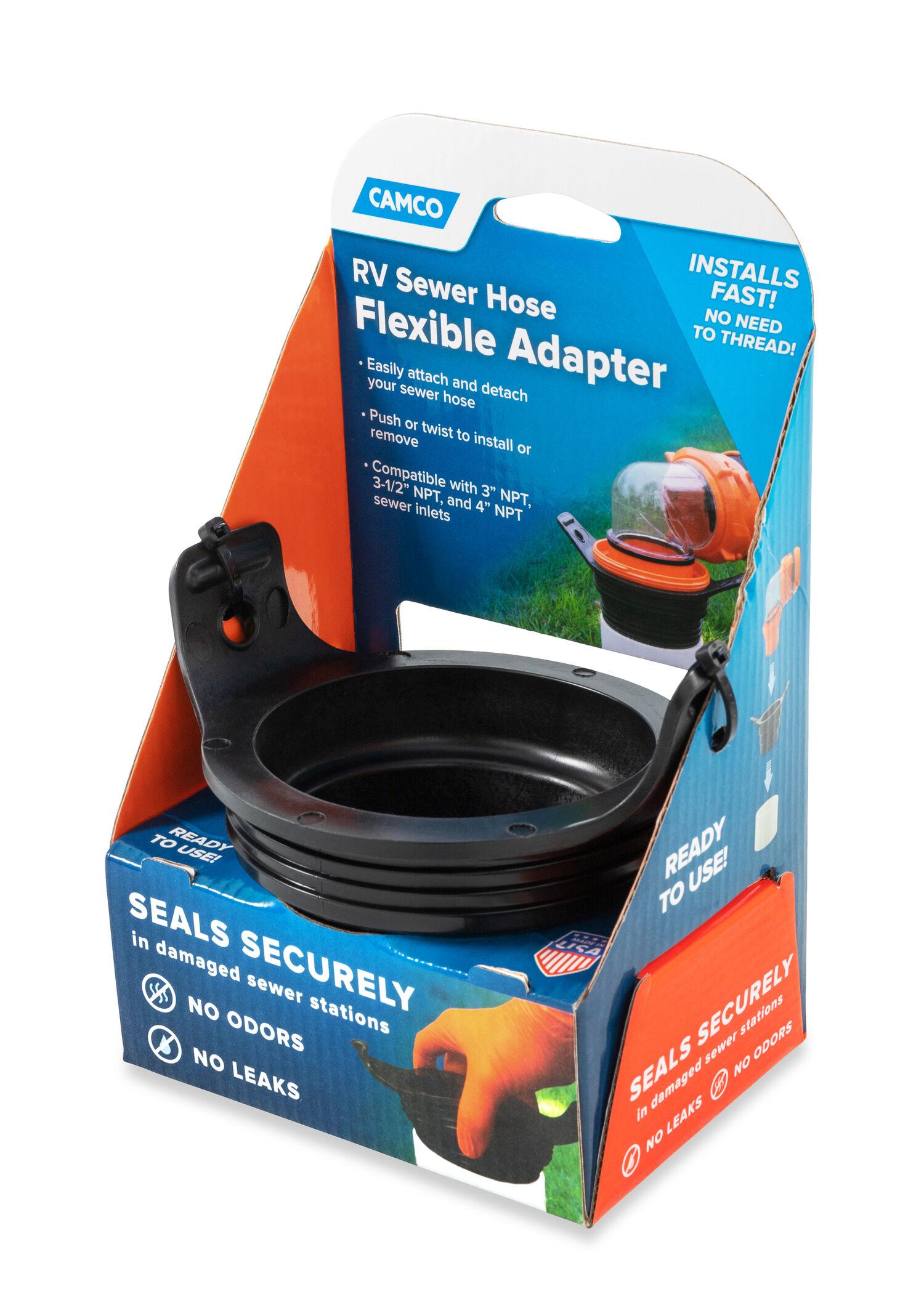 Sewer Hose Seal, Flexible 3-in-1