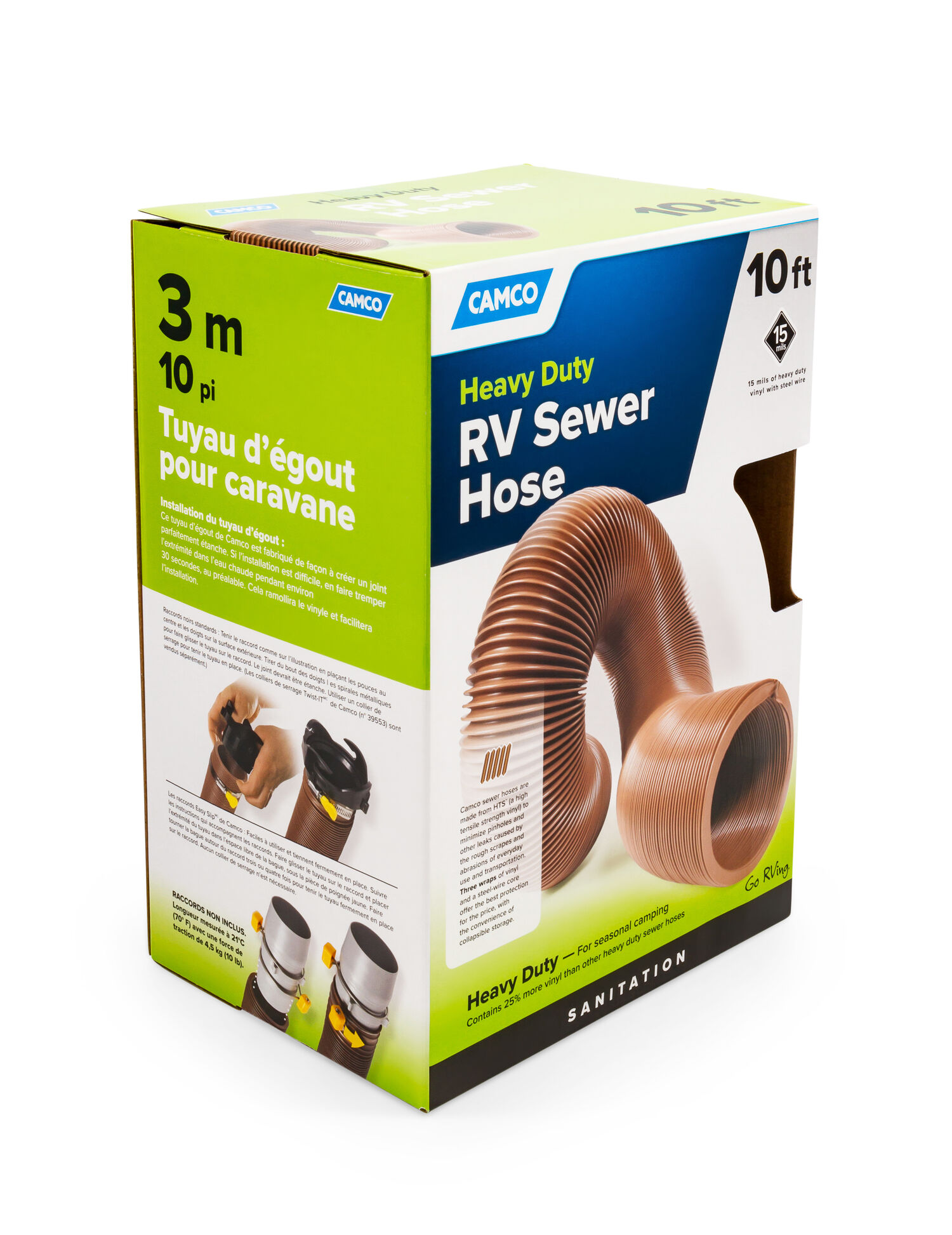 10-Ft Heavy Duty Sewer Hose 