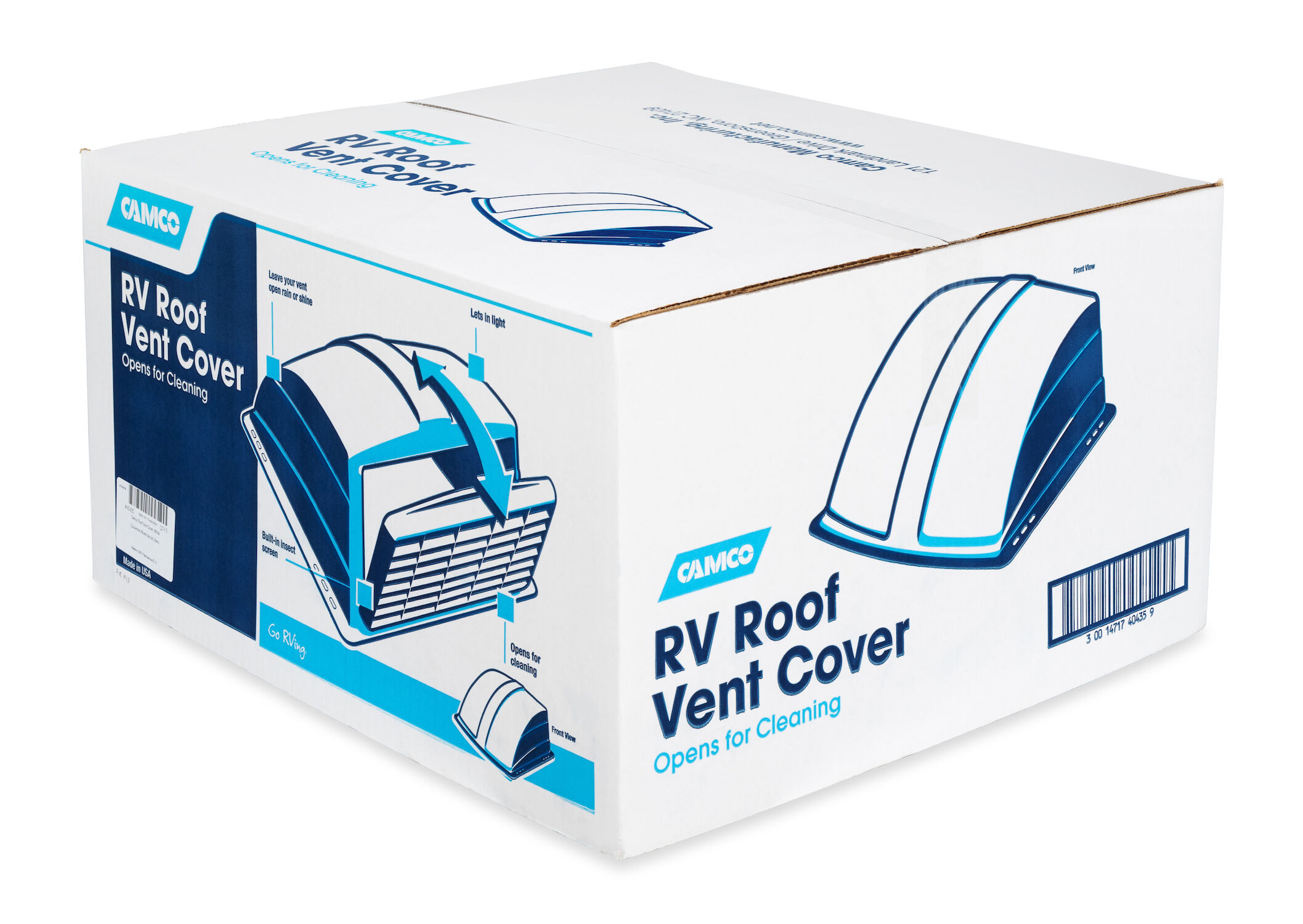 Roof Vent Cover in White, 3-Pk