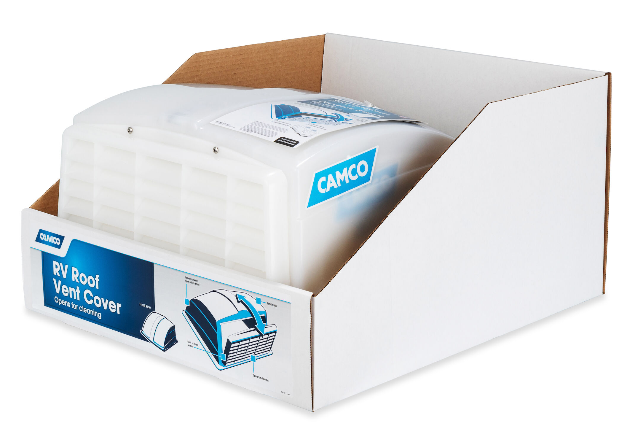 Roof Vent Cover in White, 3-Pk