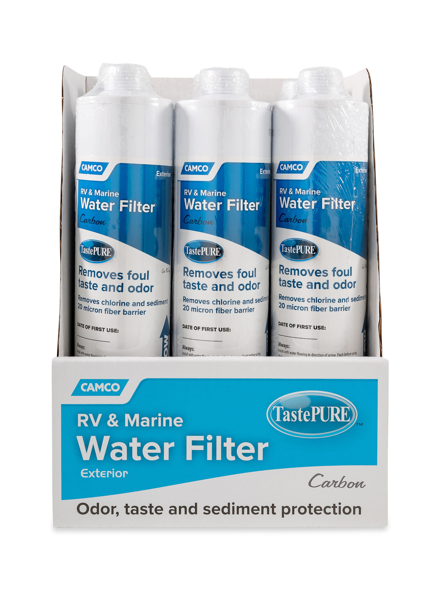 Camco TastePURE RV & Marine Water Filter, PDQ,