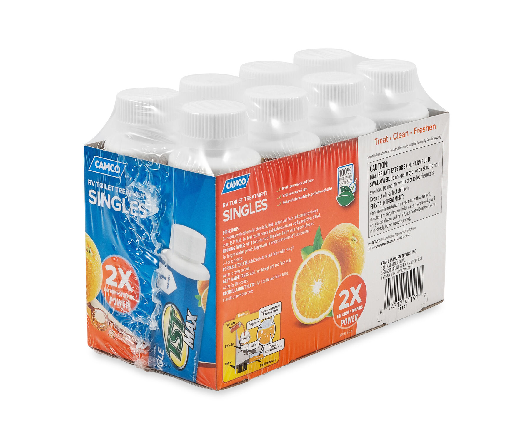 TST MAX Orange Singles, 8-4-Oz Bottles