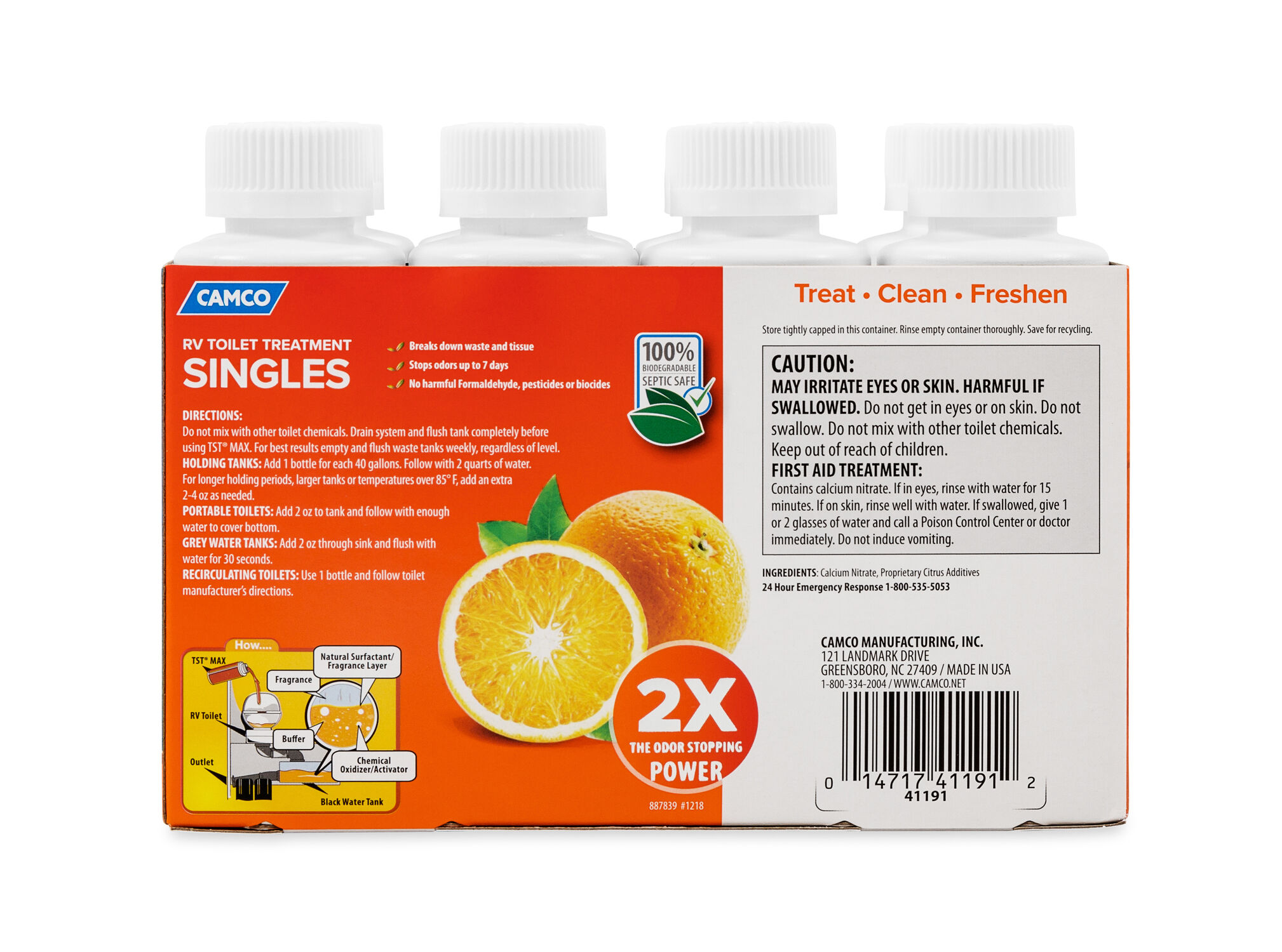 TST MAX Orange Singles, 8-4-Oz Bottles