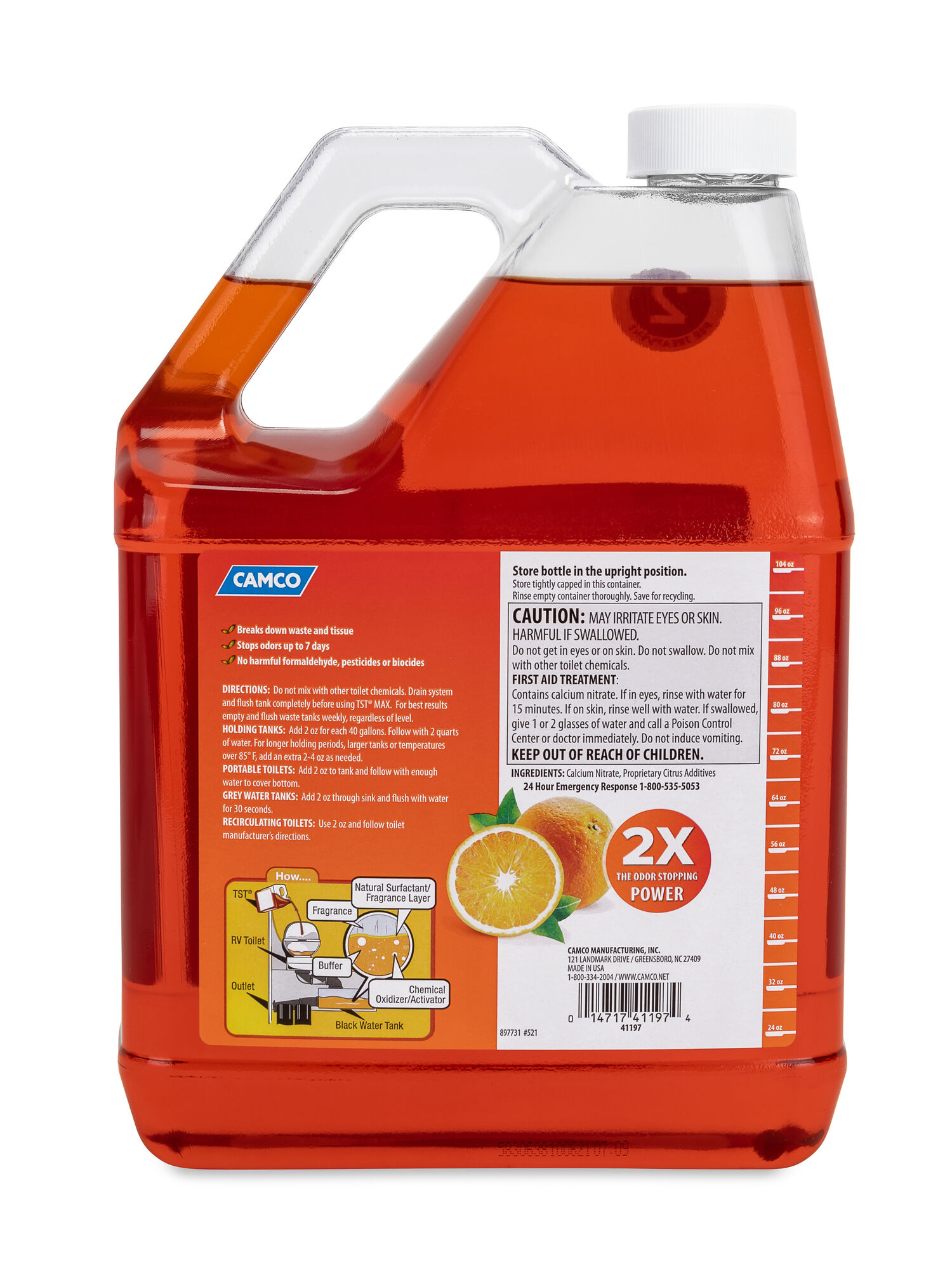 TST MAX Orange Power Toilet Treatment 1 -Gal