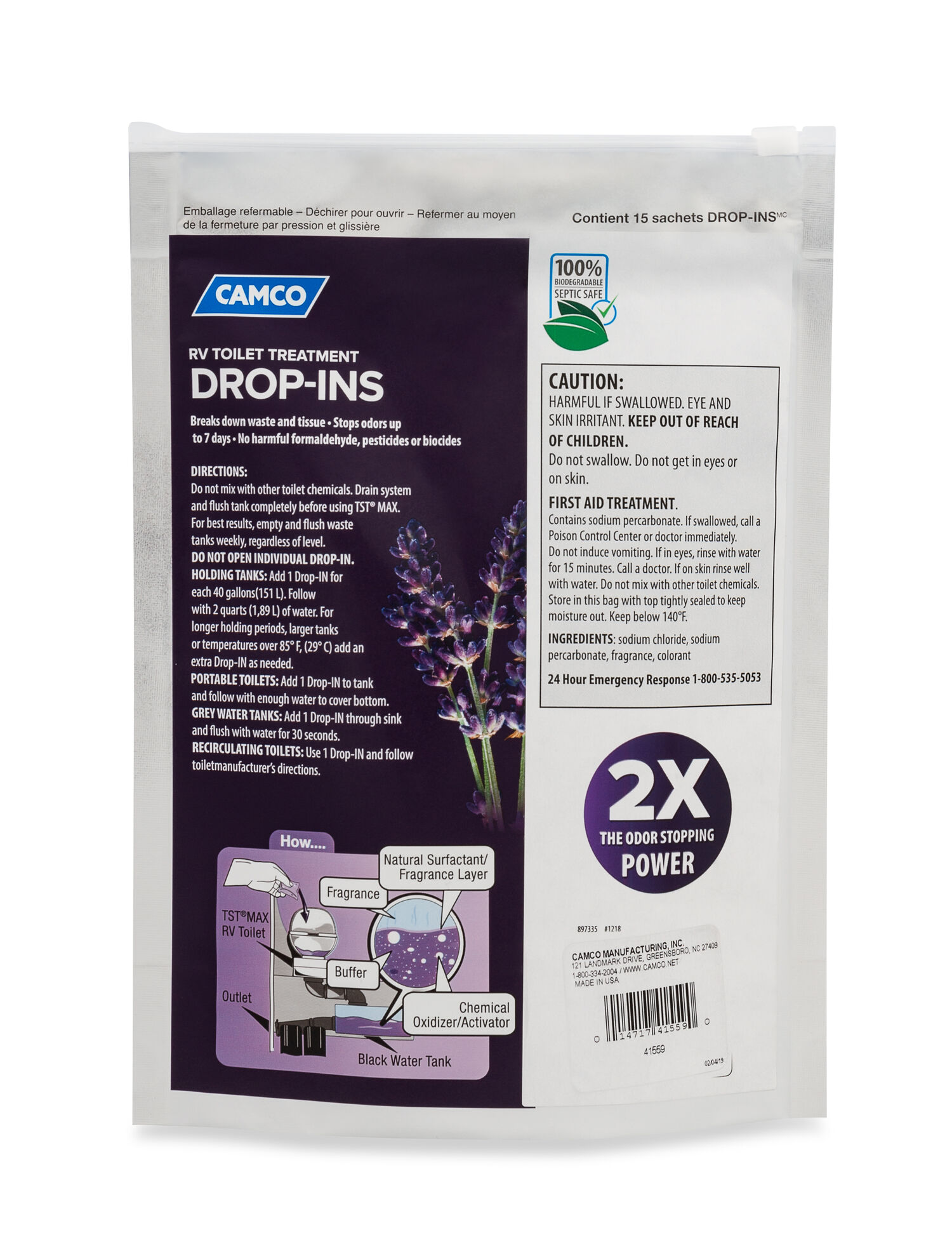 TST MAX Lavender Drop-Ins, 15-Pk