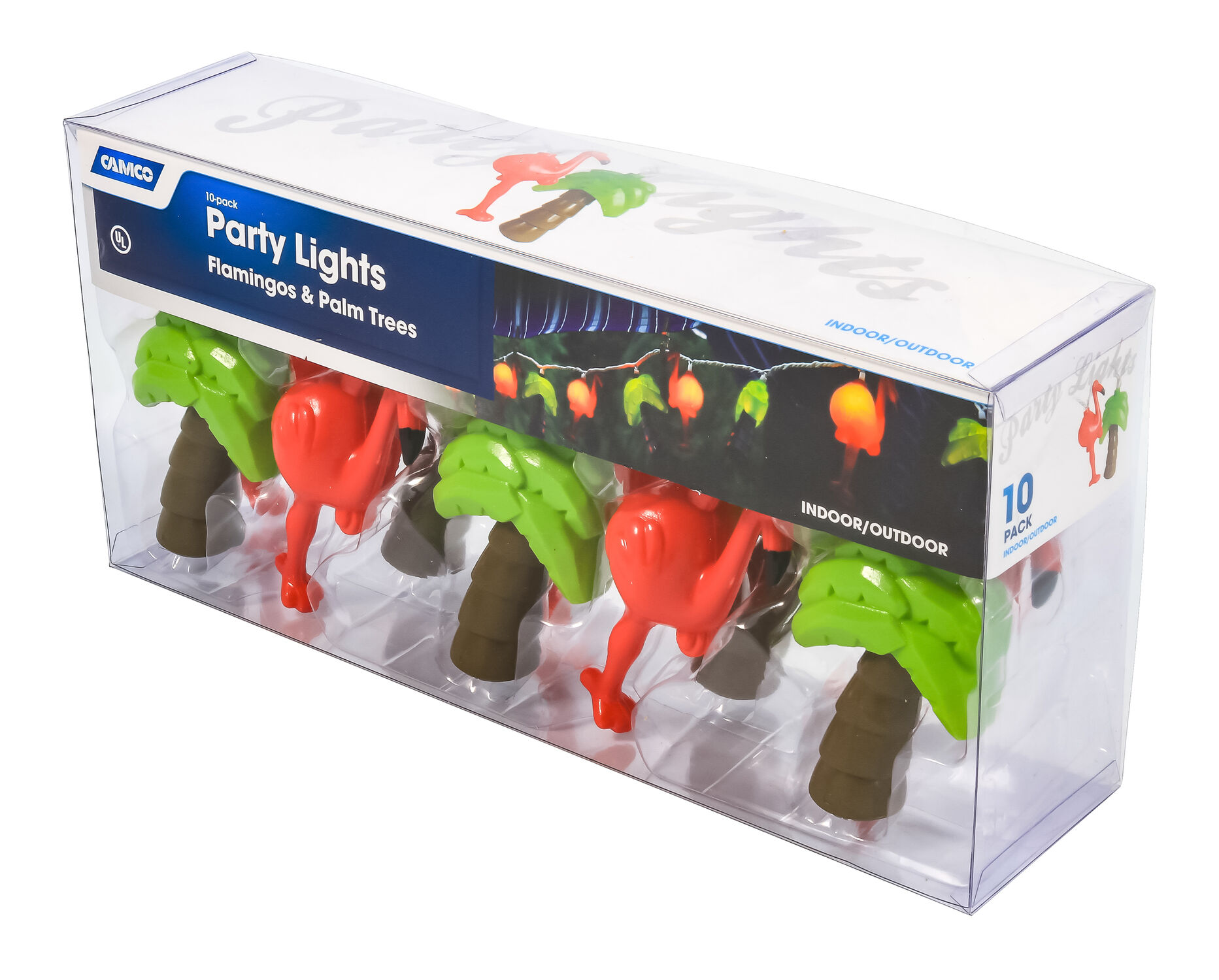 Flamingos and Palm Trees Party Lights