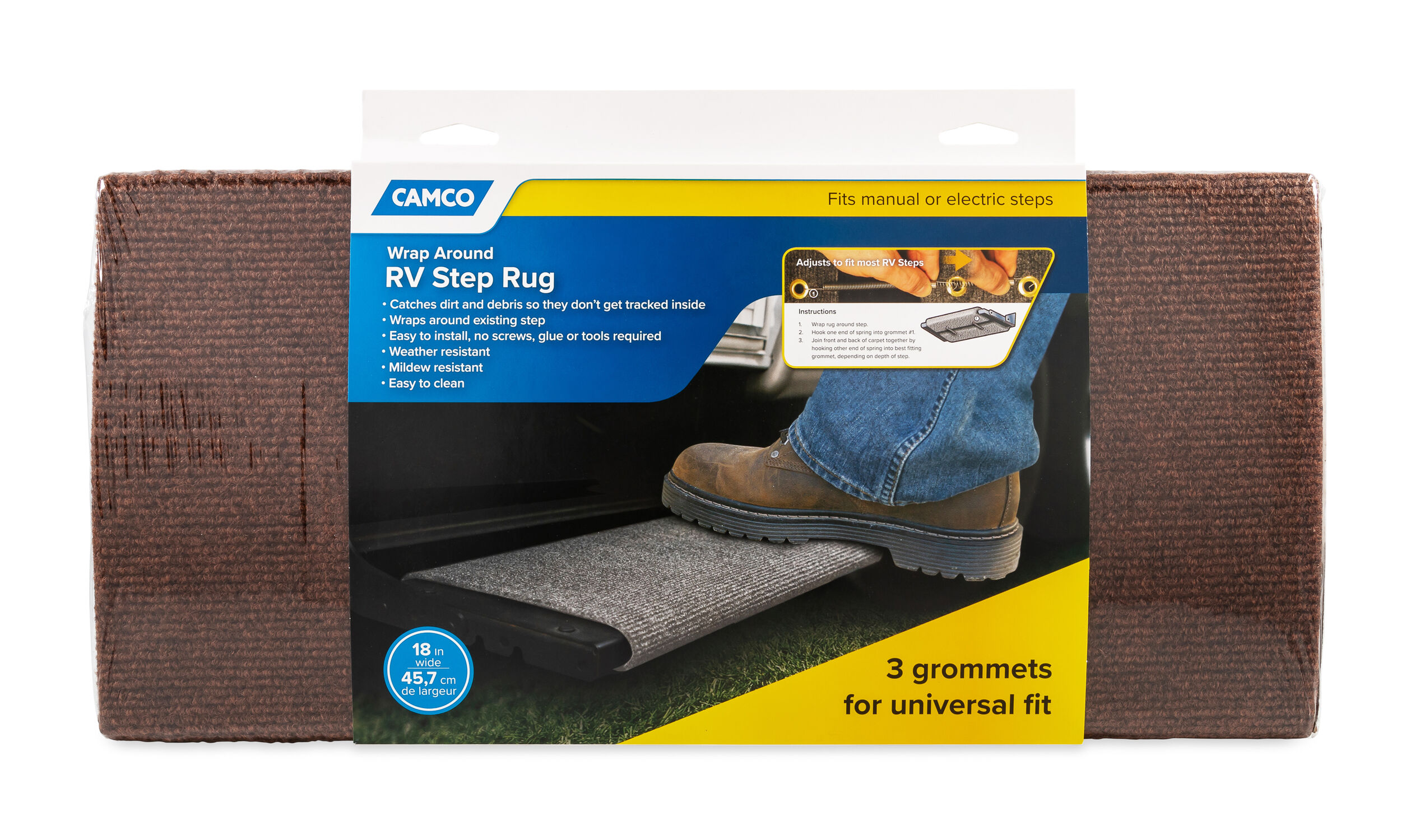 Step Rug, Regular Brown 
