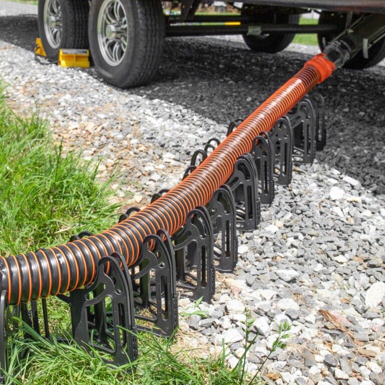 Camco RV Sidewinder Plastic Sewer Hose Support, 15-Ft