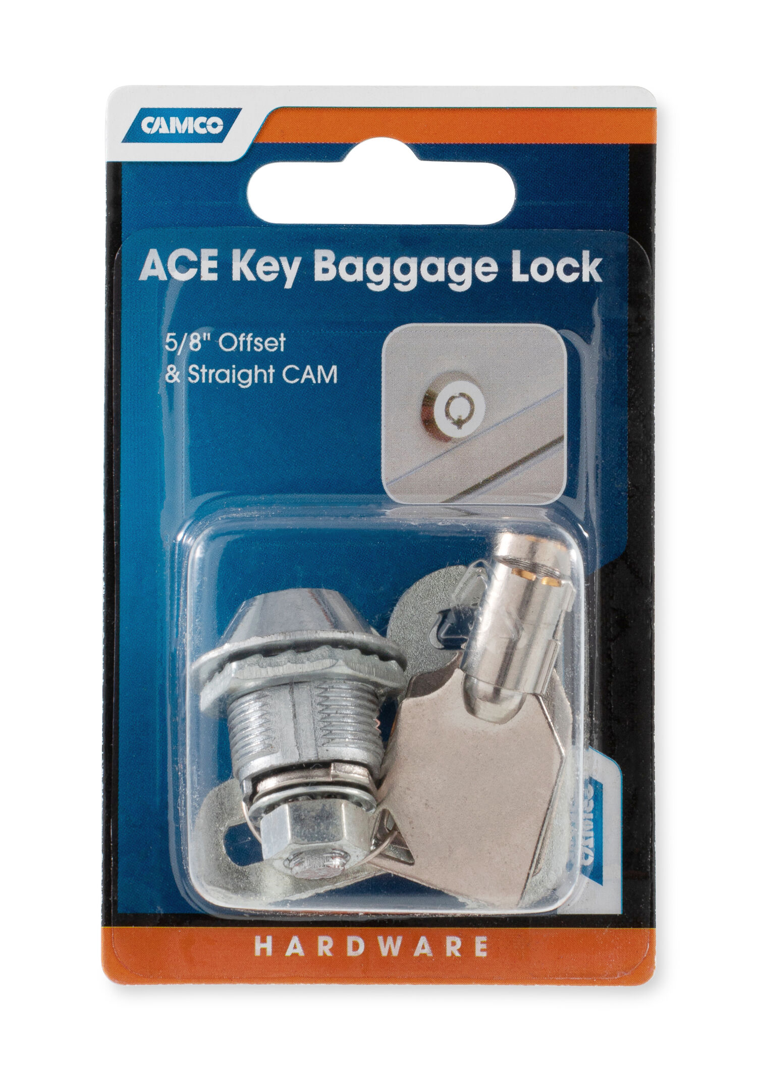 Cam Lock 5/8-In Ace Key Baggage Lock