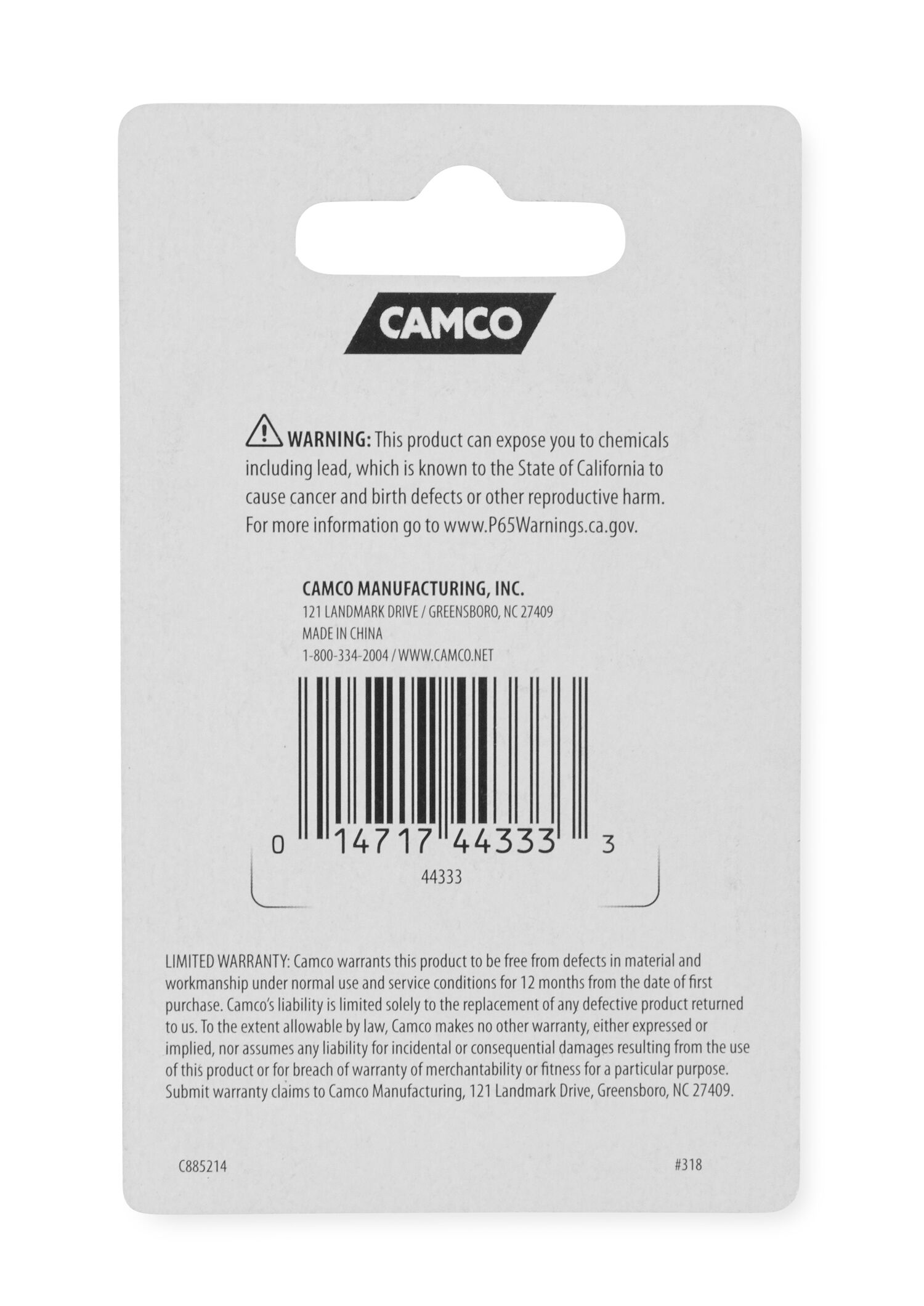 Cam Lock Thumb Operated 5/8-In