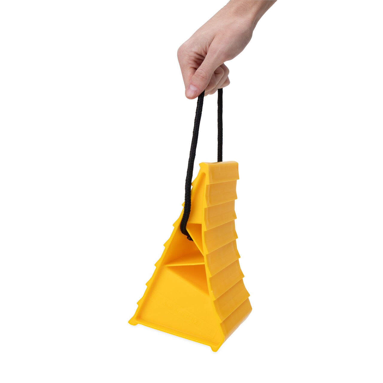 Camco Wheel Chock With Rope, 8 18-In X 4 5/8-In X 5 3/8-In